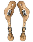 Durable Handcrafted PremiumLeather Spur Straps For Women Western Riding Show Rodeo