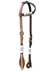 Bar H Equine American Leather Horse Saddle Tack One Ear Headstall | Breast Collar | Browband Headstall | Wither Strap | Tack Set BER279