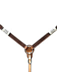 Bar H Equine American Leather Horse Saddle Tack One Ear Headstall | Breast Collar | Browband Headstall | Wither Strap | Tack Set BER279