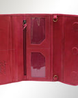 American Darling Wallet Hair on Full Grain Genuine Leather Western Women Bag | Handbag Purse Travel Clutch