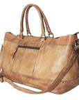 Never Mind Nmbg136B Duffel Vintage Handmade Genuine Cowhide Leather Women Bag Western Handbag Purse