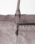 Never Mind Nmbg136E Duffel Vintage Handmade Genuine Cowhide Leather Women Bag Western Handbag Purse