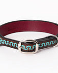 HILASON Western Genuine Leather Heavy Duty Hand Painted Dog Collar