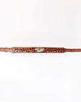 HIlason Genuine Leather Dog Collar Hand Tooled
