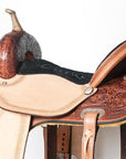 Western Horse Barrel Racing Saddle Trail Pleasure American Leather Hilason
