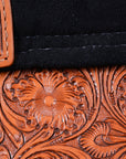 15 In Hilason Western Horse Saddle Treeless Trail Barrel Leather Oiled