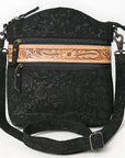 American Darling ADBG840 Crossbody Hand Tooled Embossed Genuine Leather Genuine Leather Women Bag Western Handbag Purse