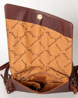 American Darling ADBG841 Small Crossbody Hand Tooled Genuine Leather Women Bag Western Handbag Purse