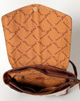 ADBG845B American Darling Hand Tooled Hair On Genuine Leather Women Bag Western Handbag Purse