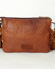 American Darling Cross Body Hand Tooled Hair on-Genuine Leather Western Women Bag Handbag Purse | Crossbody for Cute