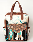 ADBG849B American Darling Saddle Blanket Hair On Genuine Leather Women Bag Western Handbag Purse