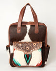 ADBG849C American Darling Saddle Blanket Hair On Genuine Leather Women Bag Western Handbag Purse