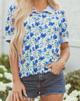 Blair Collared Short Sleeve Blouse