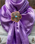 35X35" Solid Lavender Wild Rag / Scarf WRS13 - Western Concho Wild Rag Slides - Assorted