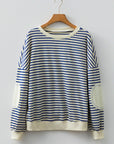 Emily Patched Drop Shoulder Sweatshirt