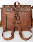 ADBG852B American Darling Hand Tooled Saddle Blanket Hair On Genuine Leather Women Bag Western Handbag Purse