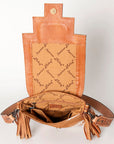 ADBG856D American Darling Hand Tooled Saddle Blanket Hair On Genuine Leather Women Bag Western Handbag Purse