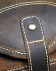 15”W x 10”H x 8”D Leather Duffle Bag 15 Inches