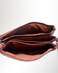 Never Mind Nmbgm122 Clutch Vintage Handmade Genuine Cowhide Leather Women Bag Western Handbag Purse