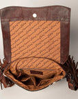 American Darling ADBGZ619 Crossbody Hand Tooled Hair-On Genuine Leather Women Bag Western Handbag Purse