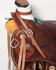 Western Horse Wade Saddle American Leather Trail Barrel Racing Hilason Antique Brown
