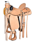 Western Horse Saddle American Leather Wade Ranch Roping Tan Hilason