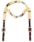 Hilason Horse 100% Wool Headstall Woven Off White