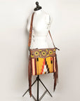 American Darling Signature Crossbody Hand Tooled Saddle Blanket Genuine Leather women bag western handbag purse