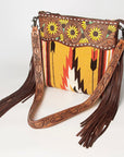 American Darling Signature Crossbody Hand Tooled Saddle Blanket Genuine Leather women bag western handbag purse