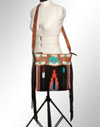 American Darling Signature Crossbody Hand Tooled Saddle Blanket Genuine Leather Women Bag Western Handbag Purse