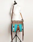 American Darling Signature Crossbody Hand Tooled Saddle Blanket Genuine Leather Women Bag Western Handbag Purse