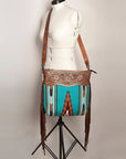 American Darling Signature Crossbody Hand Tooled Saddle Blanket Genuine Leather Women Bag Western Handbag Purse