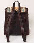 American Darling Hand Tooled Hair On Genuine Leather Women Bag Western Handbag Purse