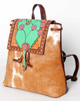 American Darling Hand Tooled Hair On Genuine Leather Women Bag Western Handbag Purse