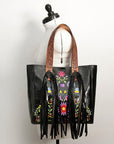 American Darling ADBGZ627 Tote Hand Tooled Genuine Leather Women Bag Western Handbag Purse