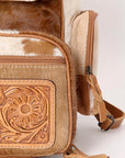 ADBG860B American Darling Hand Tooled Hair On Genuine Leather Women Bag Western Handbag Purse