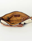 American Darling ADBG344AI Wristlet Saddle Blanket Genuine Leather Women Bag Western Handbag Purse