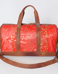 American Darling Women's Duffel Bag Western Hair On Genuine Leather Handbag and Ladies Purse