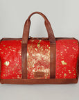 American Darling Women's Duffel Bag Western Hair On Genuine Leather Handbag and Ladies Purse