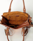 American Darling Briefcase Hand Tooled Saddle Blanket Genuine Leather women bag western handbag purse