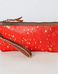 American Darling Wristlet Genuine Leather Women Bag W. Handbag Purse –