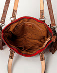American Darling Tote Hair On Genuine Leather Women Bag Western Handbag Purse