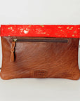 American Darling ADBGS178Q Envelope Hair On Genuine Leather Women Bag Western Handbag Purse