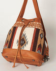 ADBG862B American Darling Hand Tooled Saddle Blanket Genuine Leather Women Bag Western Handbag Purse