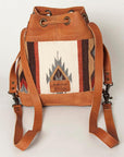 ADBG862B American Darling Hand Tooled Saddle Blanket Genuine Leather Women Bag Western Handbag Purse