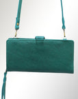 American Darling Wristlet Bag, Hand-Painted Genuine Leather, Western Vegetable Tanned Full Grain Leather Wallet Bag