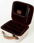 American Darling ADBGA225A Jewelry Case Hand Tooled Hair On Genuine Leather Women Bag Western Handbag Purse