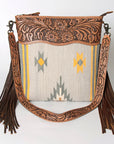 American Darling Signature Crossbody Hand Tooled Saddle Blanket Genuine Leather Women Bag Western Handbag Purse