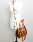 American Darling Hair On Genuine Leather Women Bag Western Handbag Purse