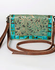 American Darling Organizer Saddle Blanket Genuine Leather Western Women Bag Handbag Purse | for Cute Travel